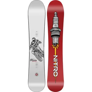 Nitro - Snowboard all-mountain  - Alternator 2025 pour Homme en Bois - Taille 157 cm - GrisVendu paramazon
