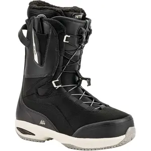 Nitro Faint TLS Bottes de Snowboard pour Femmes, Noir/Sable, 26.5