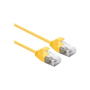Cordon UTP - ROLINE - C6A - LSOH - Slim - Jaune - 1m pas cher