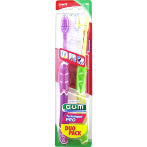 Comparateur de prix : Gum Brosse à Dents Technique Pro Souple Lot de 2