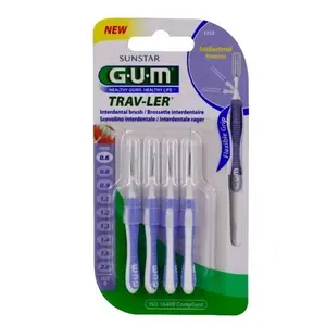 Comparateur de prix : G.U.M Trav-Ler Interdental brossettes interdentaires 0,6 mm 4 pcs