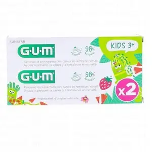 Comparateur de prix : Gum Dentifrice Kids +3ans Lot de 2 x 50ml