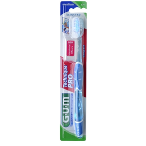 Brosse à dents Gum Technique Pro médium, emballage économique de 3 pas cher