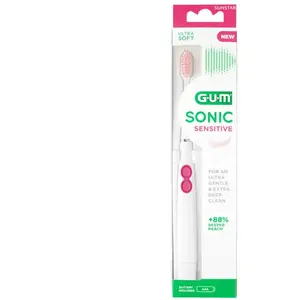 Comparateur de prix : Brosse à Dents - GUM - Sonic Sensitive - Ultra Souple - Électrique - 4101