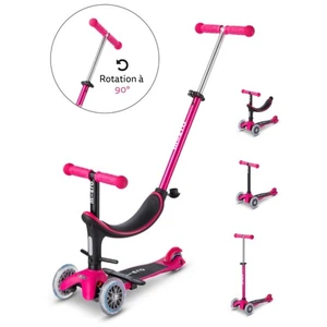 Comparateur de prix : Micromicro mobility Trottinette Évolutive Mini Micro 3en1 Révolution Rose Framboise