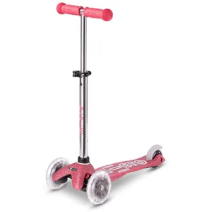 Comparateur de prix : Micro Trottinette Micro Mobility Trois Roues Rose Glitter Led Mmd208