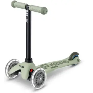 Comparateur de prix : Trottinette Mini Micro Deluxe Rock Go Sauge Led Vert