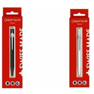 CARAN D'ACHE Stylo à bille 849, en étui carton, blanc pas cher
