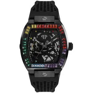 Comparateur de prix : Montre Philipp Plein - The Skeleton Rainbow Watch Noir