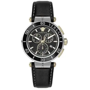 Comparateur de prix : Chronographe Homme Versace VE3L00222 Greca Chrono Montrebracelet Quartz