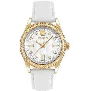 Comparateur de prix : Montre Femme Philipp Plein Queen - PWCDA0324 Bracelet Cuir Blanc