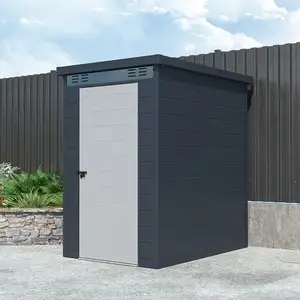 Soana Garden Shed Abri de jardin box en polypropylène 130x190x196cm d'extérieur Nemi pas cher