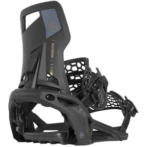 Comparateur de prix : Nidecker - Fixations de Snowboard - Supermatic Black en Nylon - Taille S - Noir