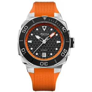 Montre Homme ALPINA Seastrong - AL-525BO3VE6 Bracelet Caoutchouc OrangeVendu paramazon