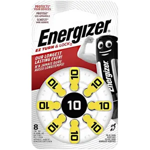 Energizer - Blister de 8 Piles - 10 - Piles Auditives Zinc Air TU pas cher