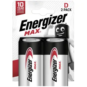 Energizer - Lot Piles Alcalines MAX D/LR20 - x2 pas cher
