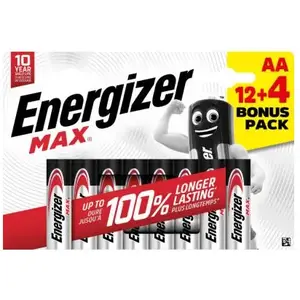 Comparateur de prix : Energizer ENR Max Alk AA BP16 12+4 BR Piles