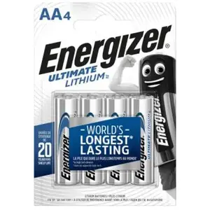 Comparateur de prix : Ultimate FR6 Pile LR6 (aa) lithium 3000 mAh 1.5 v 4 pc(s) - Energizer
