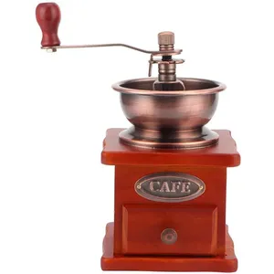 OKUMGGYJ Mini moulin à café manuel à manivelle vintage pour usage domestique pas cher
