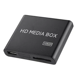 Qiilu Lecteur multimédia 110-240V Full HD Mini Box Media Player 1080P ...Vendu parcdiscount