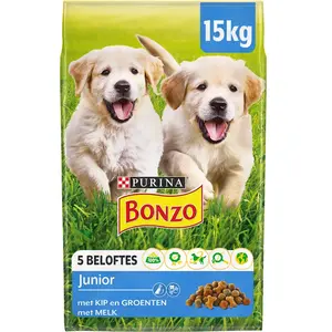 Bonzo Junior avec Poulet, Lait et légumes - pour Les Chiots à partir de 6 Semaines - 15kg pas cher