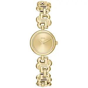 Boss Montre Femme Boss Double B Dressy - 1502794 Bracelet Acier Doré pas cher
