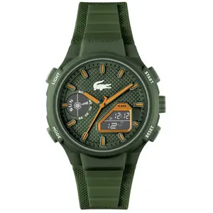 Lacoste Montre Homme Lacoste LC33 - 2011367 Bracelet Silicone Kaki pas cher