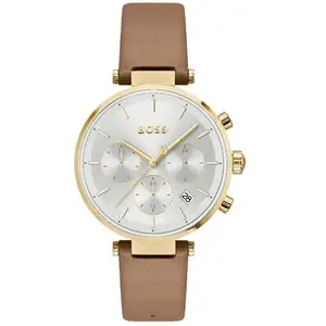 Montre Femme Boss Majesty Sport - 1502772 Bracelet Cuir Marron pas cher