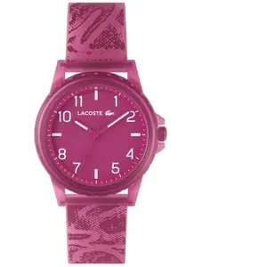 Comparateur de prix : Montre mixte enfant Lacoste Rider - 2020156 Bracelet Silicone Rose