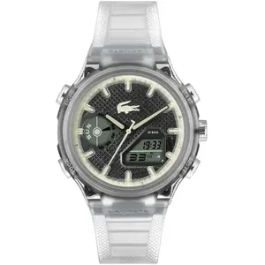 Montre Homme Lacoste LC33 - 2011401 Bracelet Silicone Blanc pas cher