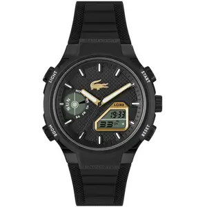Montre Homme Lacoste LC33 - 2011435 Bracelet Silicone Noir pas cher