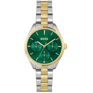 Montre Femme Boss Sage Sport - 1502806 Bracelet Acier Argent, Doré pas cher