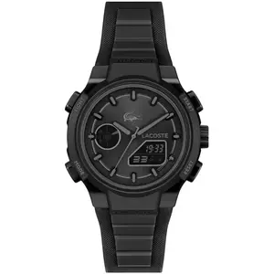 Montre Femme Lacoste LC33 - 2001478 Bracelet Silicone Noir pas cher