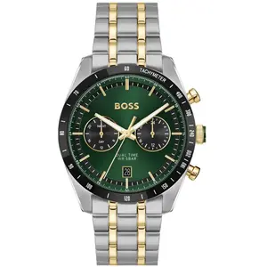 Montre Homme Boss Tourmaster - 1514287 Bracelet Acier Doré pas cher