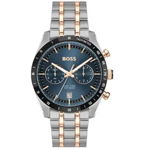 Montre Homme Boss Tourmaster - 1514288 Bracelet Acier Doré rose pas cher