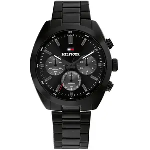 Montre Homme Tommy Hilfiger Hudson - 1710724 Bracelet Acier Noir pas cher