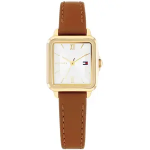 Montre Femme Tommy Hilfiger Mia - 1782859 Bracelet Cuir Marron pas cher