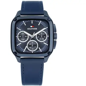 Montre Homme Tommy Hilfiger Herald - 1792219 Bracelet Cuir Bleu pas cher