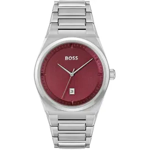 Montre Homme Boss Montres STEER 1513993 - Bracelet Acier Acier pas cher