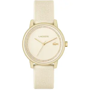Montre Femme Lacoste .12.12 Go 2001288 - Bracelet Silicone Champagne pas cher