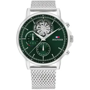 Montre Homme Tommy Hilfiger Stewart - 1710608 Bracelet Acier Argent pas cher