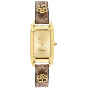 Montre Femme Coach Cadie - 14504192 Bracelet Cuir Marron pas cher