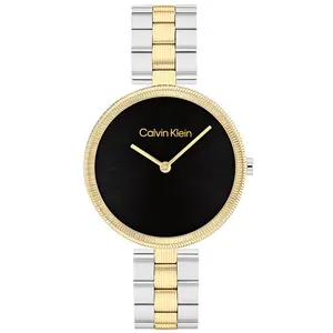 Montre Femme Calvin Klein Montres Gleam - 25100012 Bracelet Acier doré pas cher