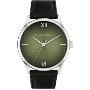 Montre Homme Calvin Klein Montres Ascend - 25200454 Bracelet Cuir Noir pas cher