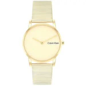 Montre Femme Timeless Doré 25100035 Calvin Klein pas cher