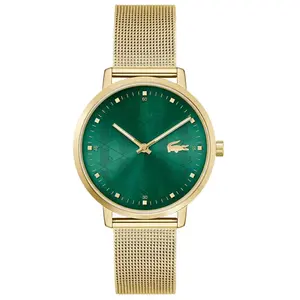 Montre Femme Lacoste Crocorigin - 2001356 Bracelet Acier Doré pas cher