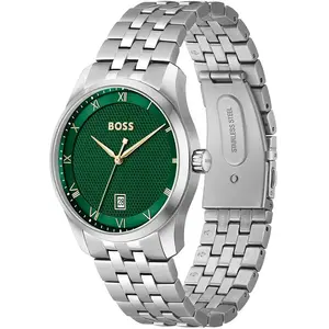 Montre Homme Boss Principle - 1514124 Bracelet Acier Argent pas cher