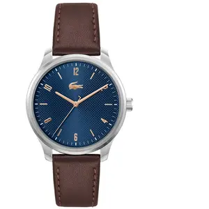 Montre Homme Lacoste Lisbon - 2011322 Bracelet Cuir Marron pas cher