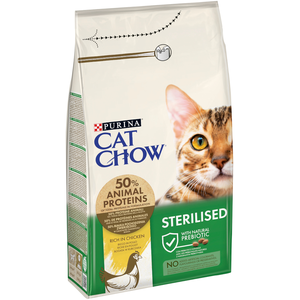 Comparateur de prix : Purina Aliments pour chat CAT CHOW STERILISED Adulte Poulet 1,5 Kg TU