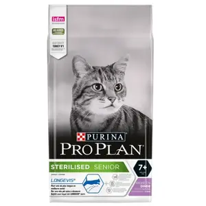 Comparateur de prix : Purina PRO PLAN Longevis Sterilised Senior à la Dinde - Croquettes pour chat